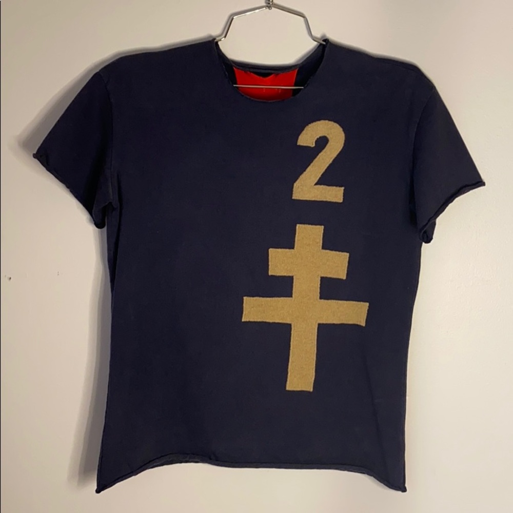 Fake London cotton and cashmere t